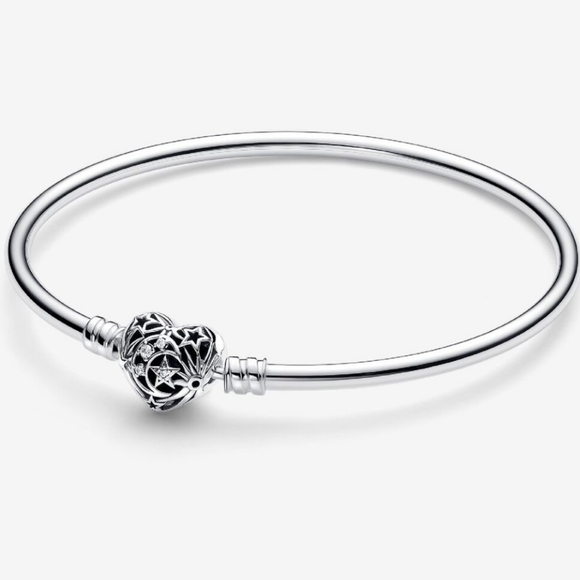 Pandora Jewelry - New Pandora Celestial Heart Clasp Bangle
